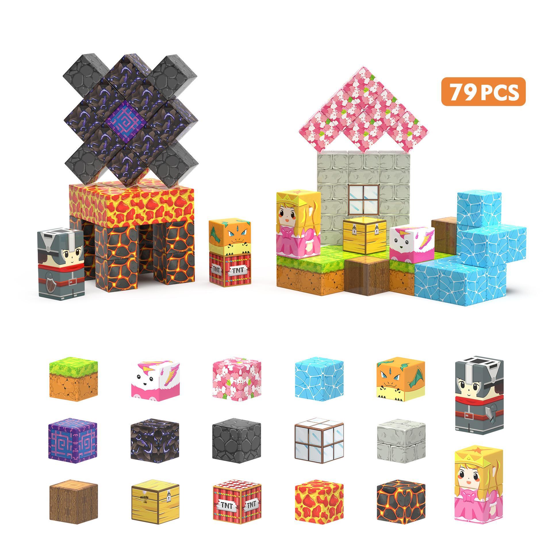 Cross My Magnetic World: Sword Edition STEM Magnetic Building Blocks