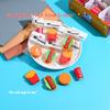 4Pcs/Lot Cute Cartoon Hamburgers French Fries Cola Student Rubber Pencil Eraser Simulation Food Eraser Kids School Supplies Gift