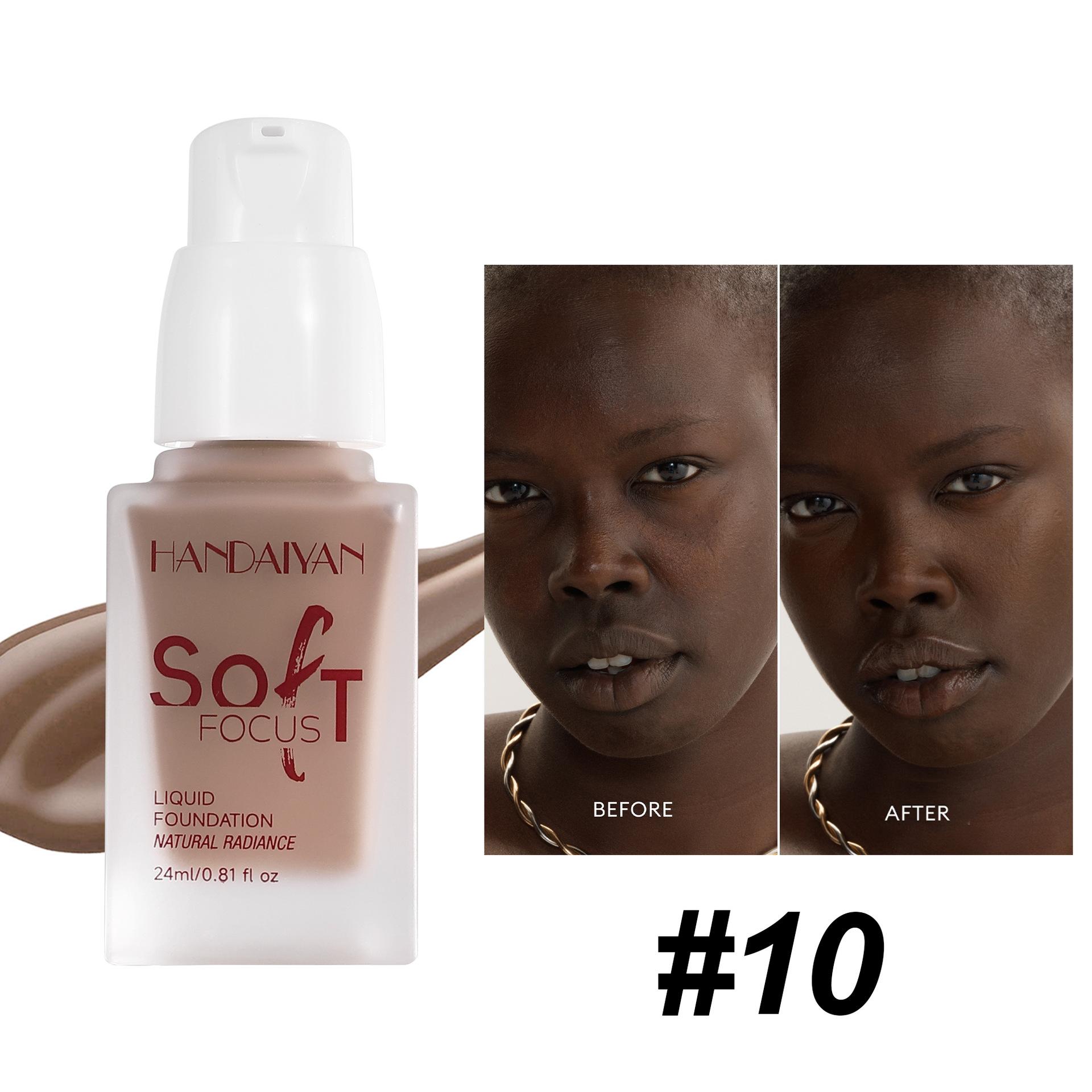 

Безупречный консилер Жидкая основа Увлажняющая жидкая основа Увлажняет сухую кожу Водостойкая жидкая основа Подходит для темной кожи 10#