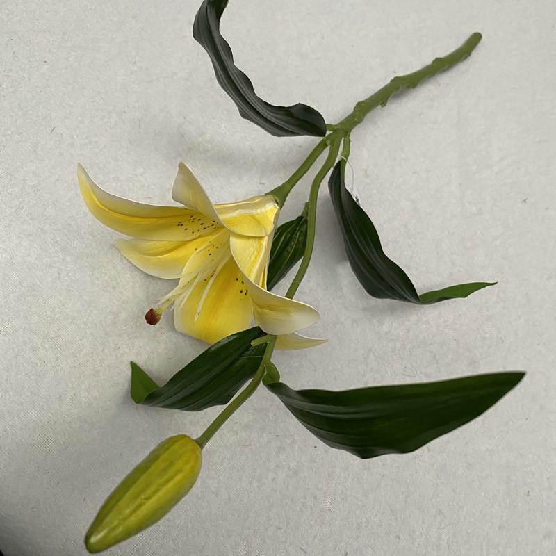 Cloth Realistic 3d Artificial Lilies Fake Flowers For Wedding Decor Home Props
