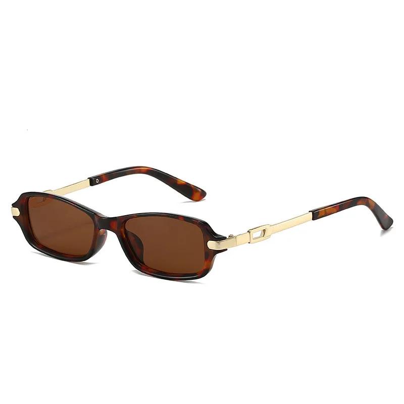 

Classic Vintage Luxury Brand Design Square Sunglasses Women For Men Latest Popular Luxury Sun Glasses Metal Punk Eyeglasses UV400 As The Picture