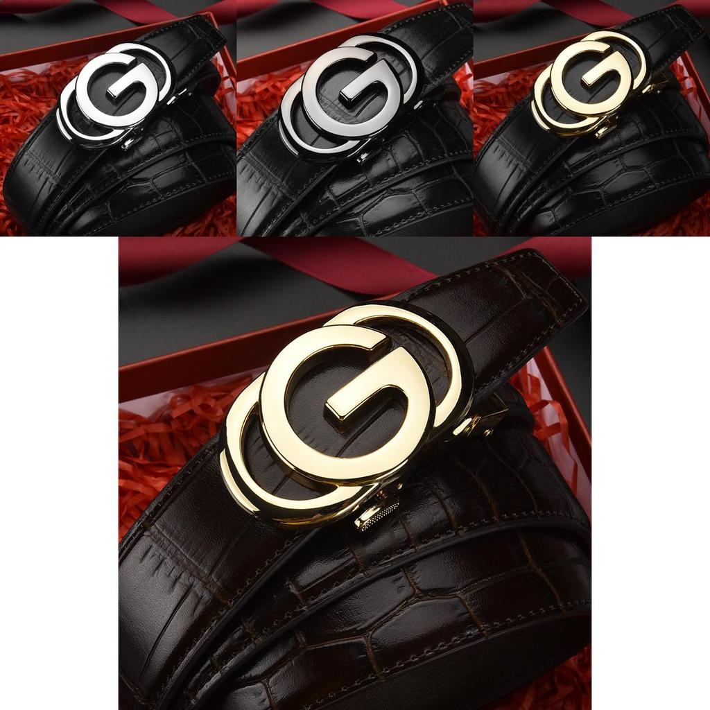 Mens Twoply Leather Belt With Alloy Auto Buckle For Office And Daily Use