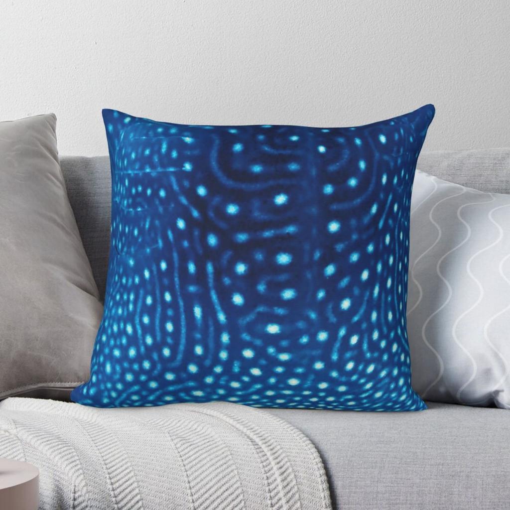Whale Shark Square Pillowcase Polyester Linen Velvet Printed Zip Decorative Throw Pillow Case Bed Cushion Case