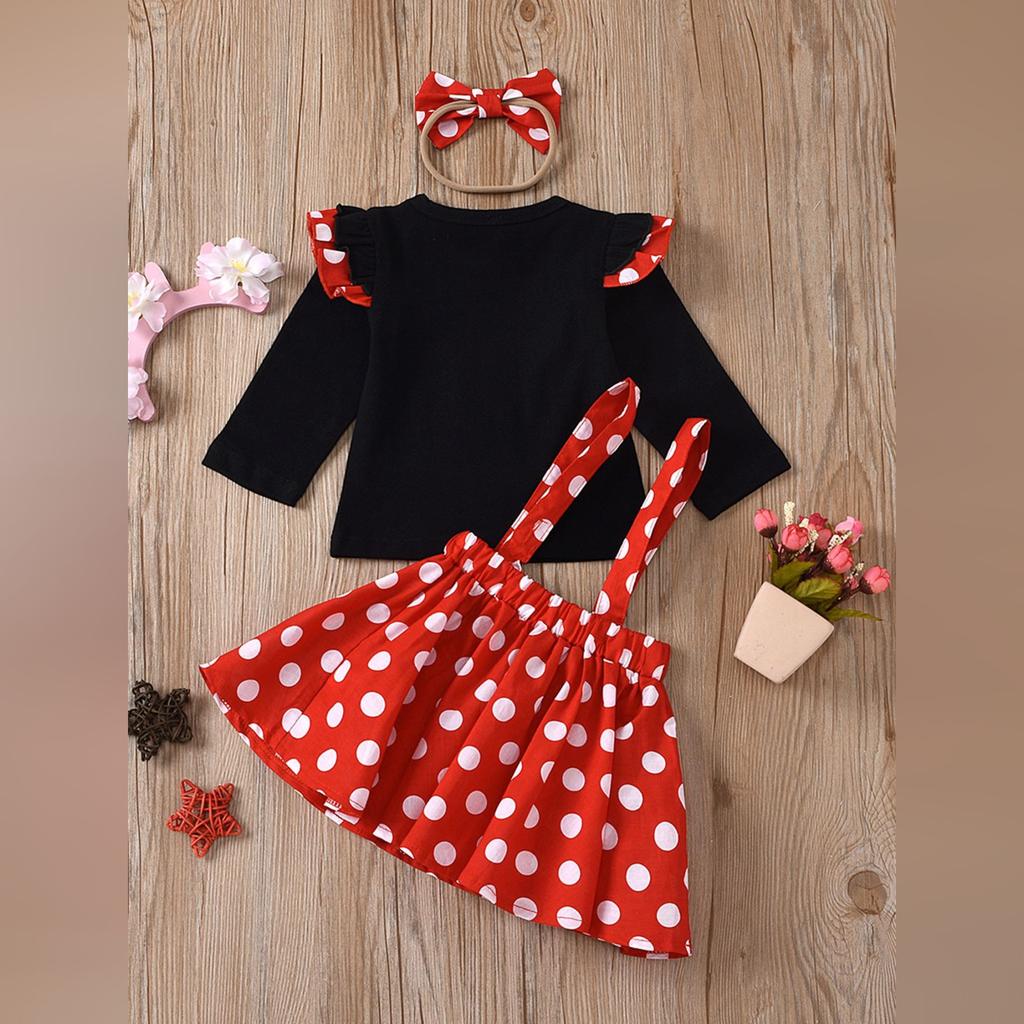 Stylový šatový set s dlouhým rukávem