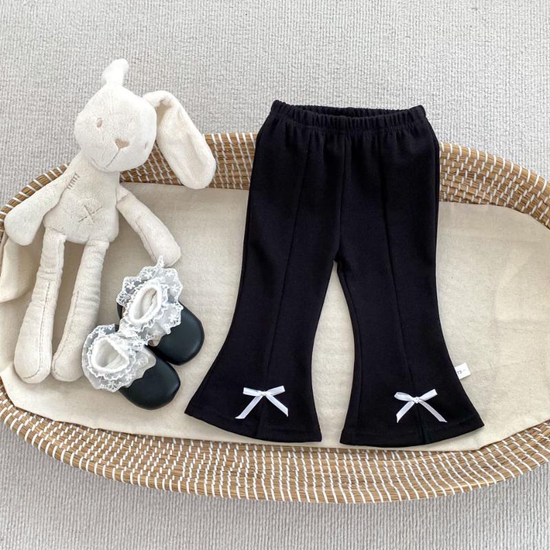 Baby Girls Stylish Bow Flared Casual Pants 80