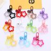 1 Stücke Fünfzackigen Stern Glocke Anhänger Schlüsselanhänger Candy Farbe Tasche Schlüsselring Schmuck Für Frauen Mädchen Auto Hängen Schmuckstück Schlüssel halter
