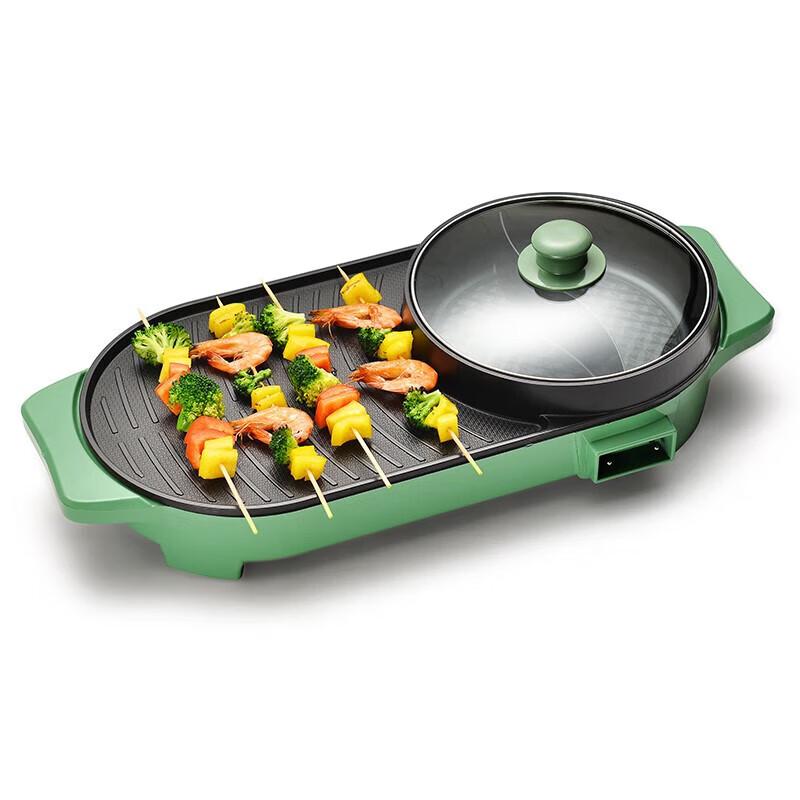 Multifunctional Dual-Zone Electric Grill and Hot Pot