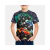 3D Print Tegneserie Storhjulet Bil T-shirt til Drenge Bilentusiast Udendørs Børnetøj Sommer Kortærmet Drengetøj 2-10 år Børne Top