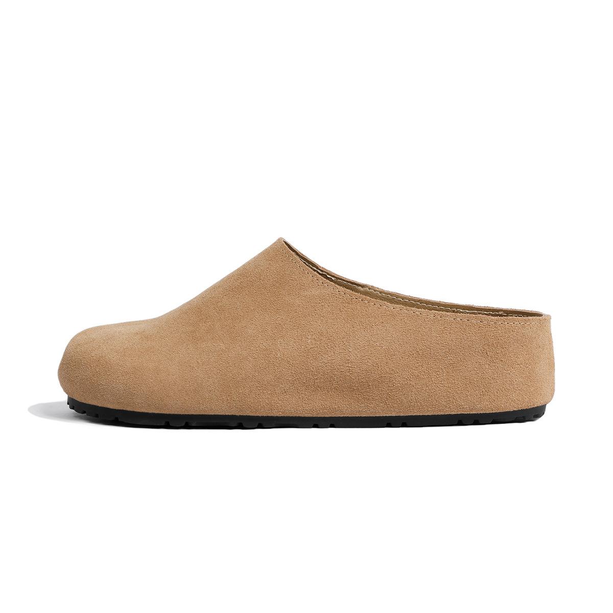 

Версия из коровьей кожи~ Натуральная кожа Birkenstocks, женские с закрытым носком, полушлепанцы на толстой подошве, ленивые люди надевают одним движением, внутренняя платформа для увеличения роста 40