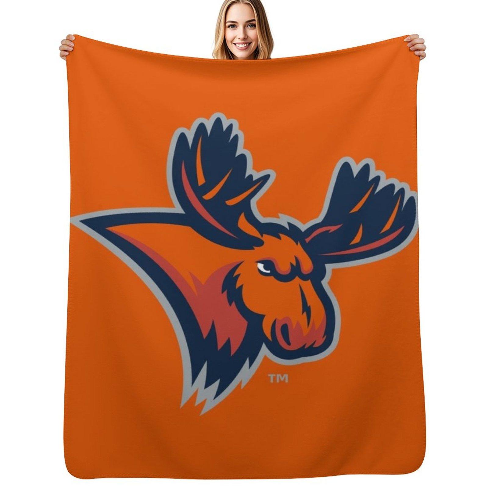 Utica College pioneers Throw Blanket Warm Cozy Throw Blanket for Living Room Couch Size: 75*100cm, Weight: 230 GSM