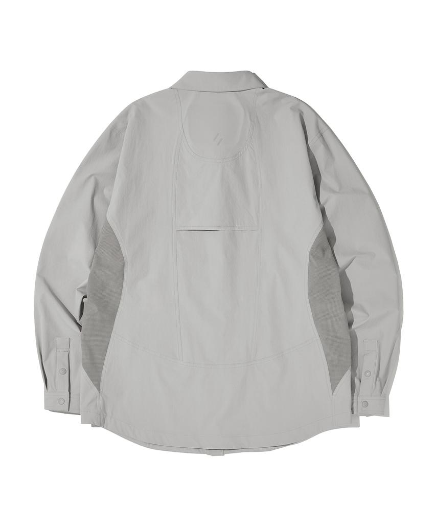 Welteoigseupelimeonteu Heart Pocket Shirt Jacket_Light Gray_Wcl018