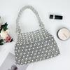 New Fashion Design Handmade Color Beaded Woven Handbags Brand High-end Party Evening Bag  Luxury Fashionable Pearl Underarm Bag