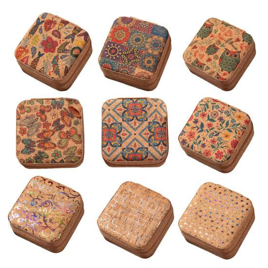 Yousheng Travel Jewelry Organizer Box Zipper Closure Compact Design Small Jewelry Organizer Case Portable Jewelry Storage Holder