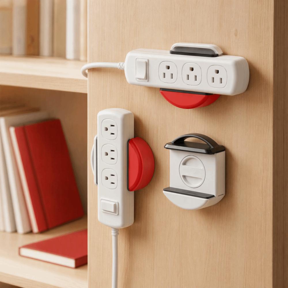 Suction Cup Power Strip Racks Adjustable Outlet Fixing Rack Multipurpose Wall Socket Holder  Home