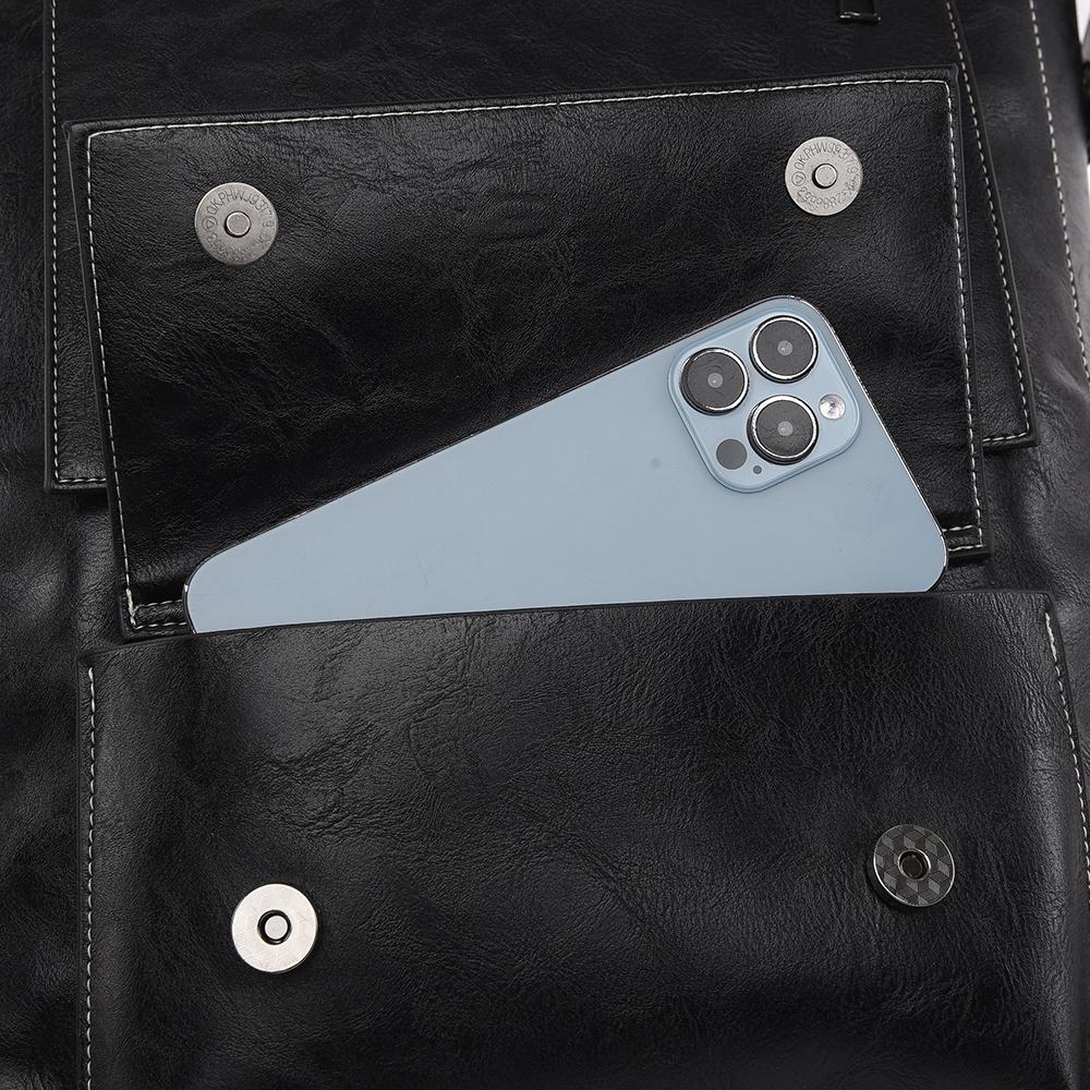 Damen Rucksack aus weichem Leder mit großem Fassungsvermögen, Business-Reisetasche