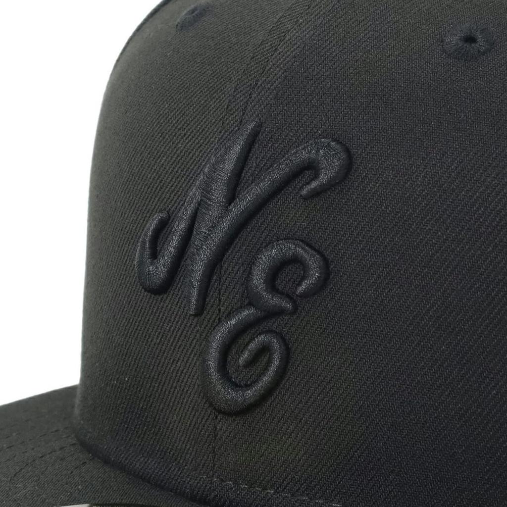 New Era Cap 59FIFTY NE Logo Tonal Color Black 7 5950 CLASSIC NE TONAL PACK BLK 3/8