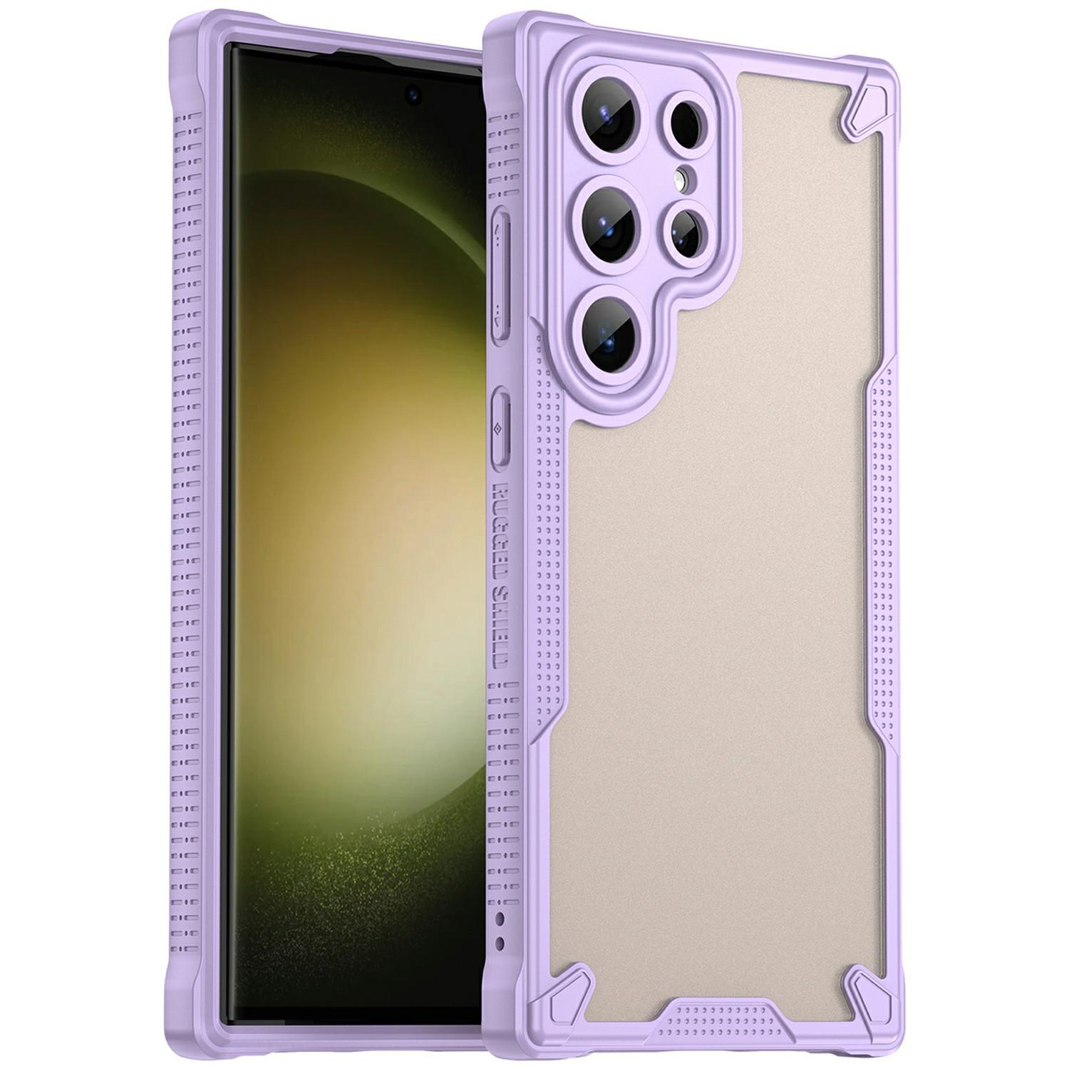 

For Samsung Galaxy S23 Ultra Case PC+TPU Frosted Phone Back Cover E