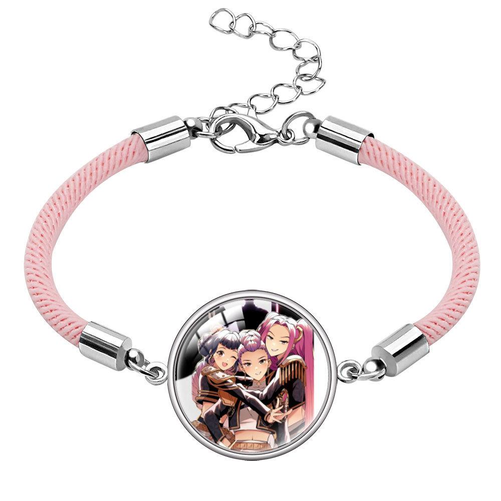 Rumi Zoey Mira Gem Bracelet Cartoon Multi-Color Rope Hand Jewelry