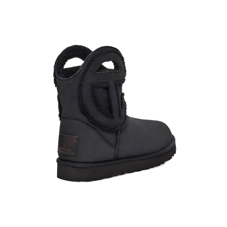 Telfar X UGG Logo Mini Boot Black Unisex Sneakers 1122991-BLK
