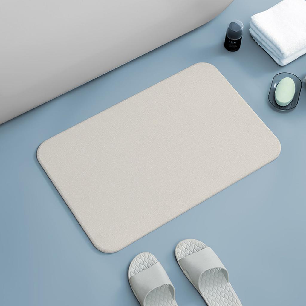 Bath Mat Diatomite Absorbent Floor Mat Fast Drying Slip Proof Carpet for Entryway Bathroom Kitchen Doormat Bathmat
