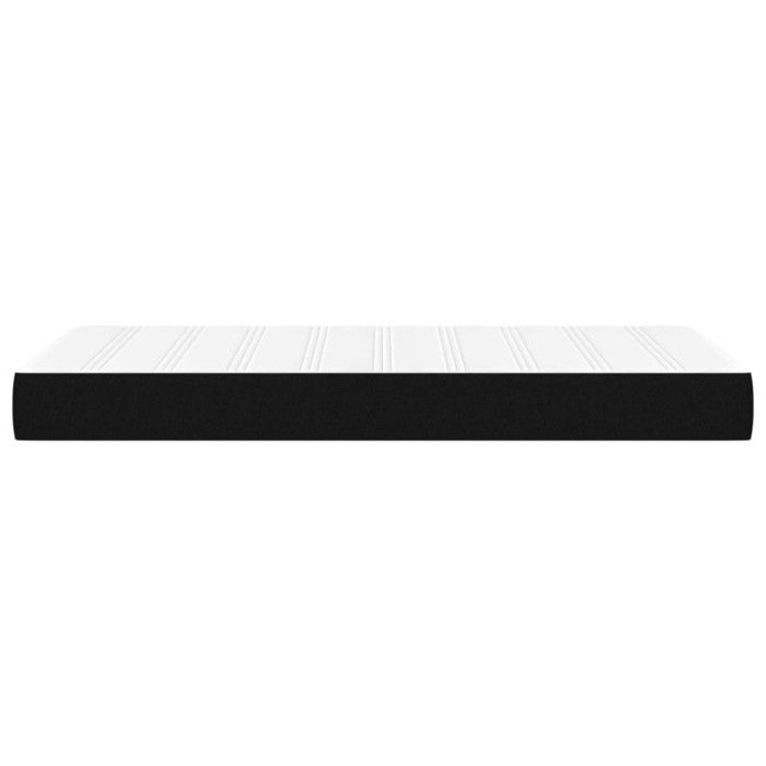 347696 vidaXL Matelas de lit à ressorts ensachés Noir 90x190 cm epaisseur 20 cm Tissu