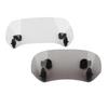 1Pc Transparent/Gray Universal Motorcycle Windshield,Motorcycle Windshield,Adjustable Spoiler Clip On Windshield Deflector