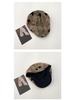 Korean Style Women's Versatile Distressed Star Newsboy Cap, Reversible Trendy Beret for Large Head Circumference