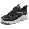 Skechers Casual Lightweight Low-Top Running Shoes Women sneakers Black 117486-BLK