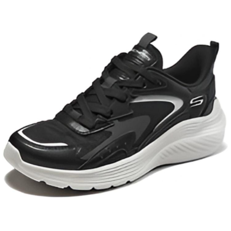 Skechers Casual Lightweight Low-Top Running Shoes Women sneakers Black 117486-BLK