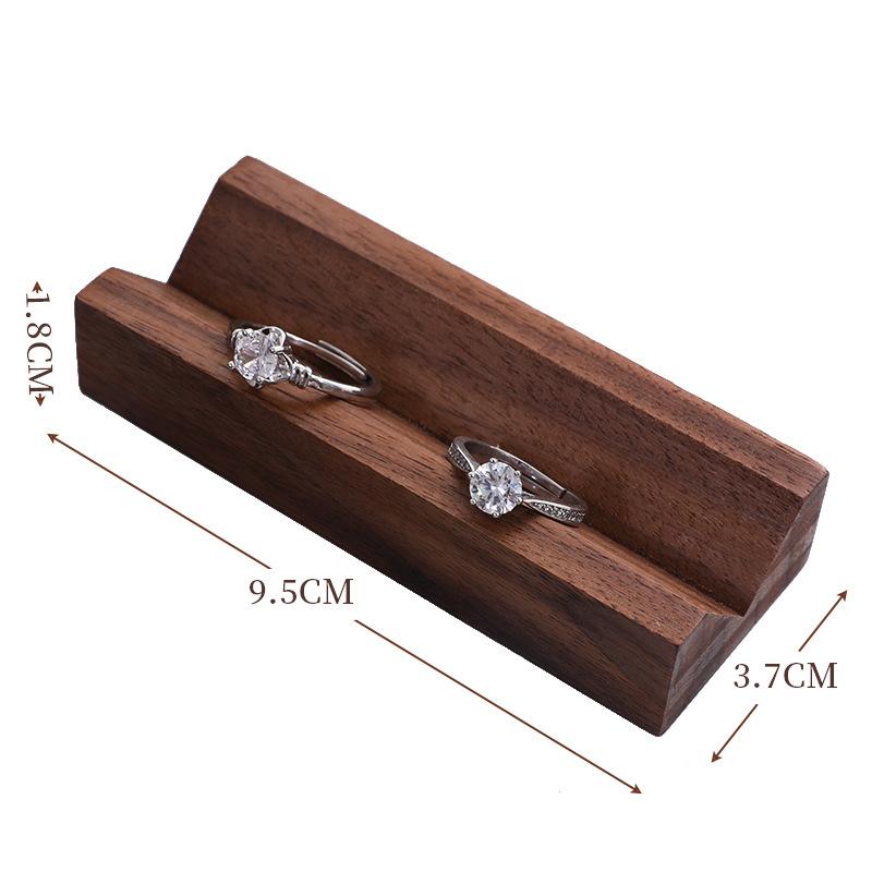 Walnut Jewelry Display Stand Combination Set Jewelry Display Ring Jewelry Look Pallet Necklace Display Model Stand