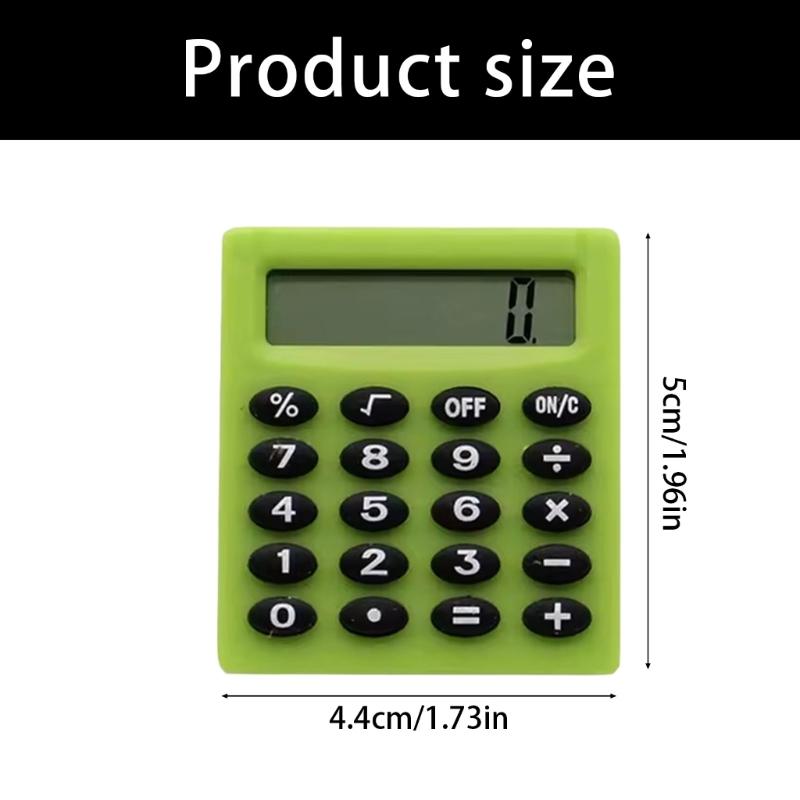 Boutique Stationery Student Calculator 8 Digits Display Basic Math Functions ABS Lightweight Design