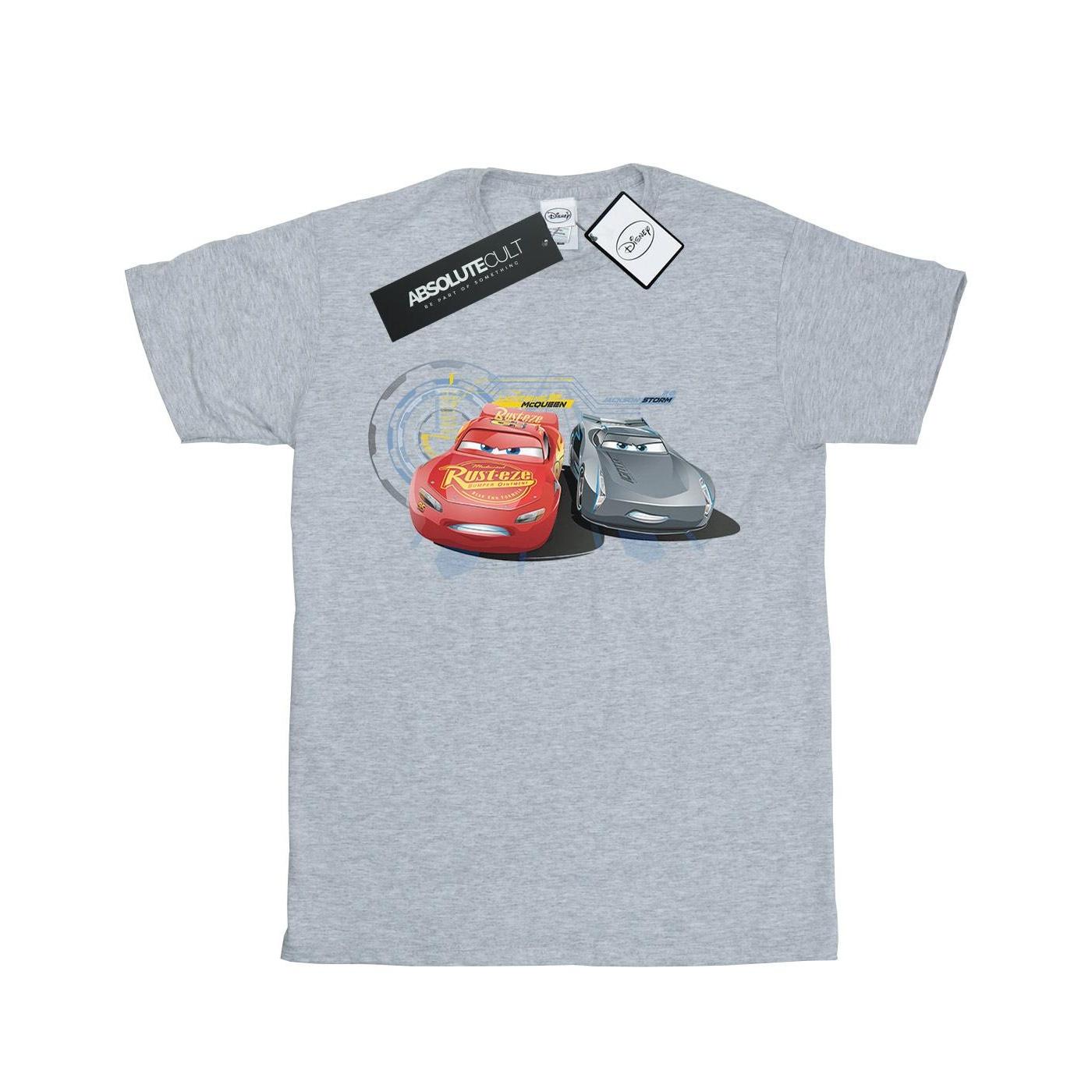 Disney Jungen Cars Lightning Vs Storm T-Shirt 12-13 grau