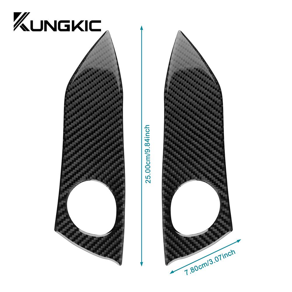 Real Soft Carbon Fiber Sticker For Toyota RAV4 2006 2007 2008 2009 2010 2011 2012 LHD RHD Car Side of Center Console Panel