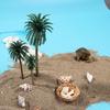 5er-Set neue DIY-Dekorations-Miniaturpflanzen, Kokospalmen, Bonsai-Kunststoff, Mikrolandschafts-Pflanztöpfe, Modell