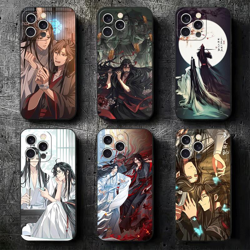 Mo Dao Zu Shi Anime Soft Phone Case for iPhone 16 16E 17 Air 15 Pro Max 14 Plus 13 Mini 11 12 7 Black Cover Back Shell
