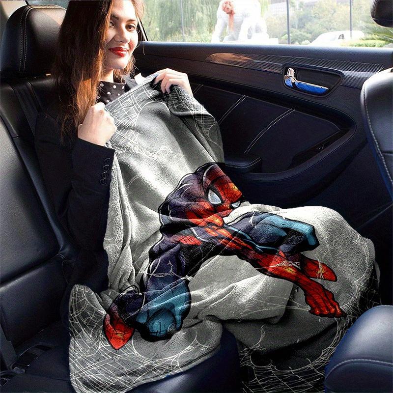 1pc Spider-Man Printing Blanket - Soft, All-Season Throw for Office Blanket, | Personalized Gift with Adorable Cartoon Design