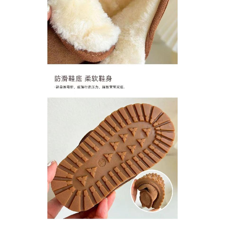 Children's Cotton Shoes Winter New Boys' Baby Shoes Girls' Fleece-Lined Warm Cotton Boots Children's Short Snow Boots