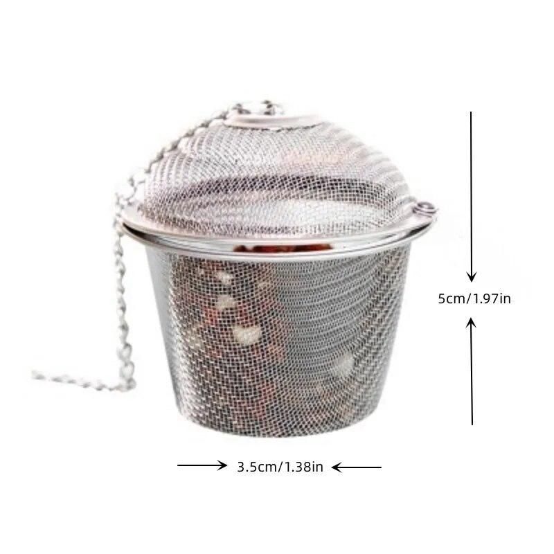 1 Pack of 304 Stainless Steel Tea Strainer Tea Cup Seasoning Balls