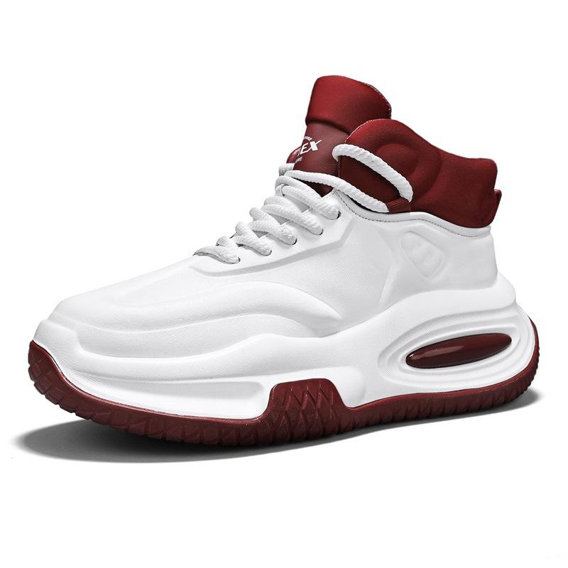 

High-top men s shoes casual trend thick-soled heightening sports shoes autumn and winter new men s wear-resistant and non-slip moisture shoes 44