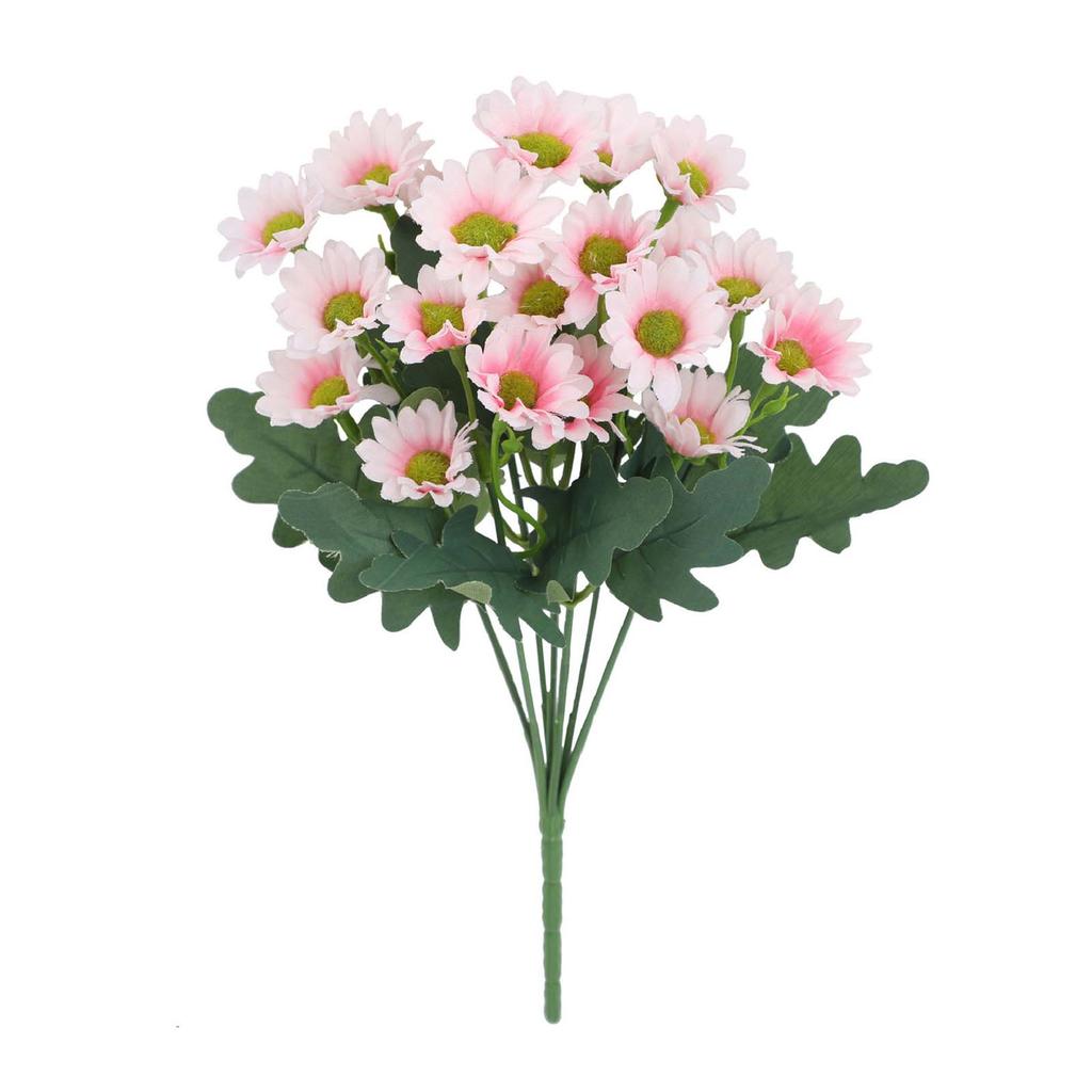 5 Bündel Künstliche Chrysanthemen Lebensechte Outdoor Sonnenuntergang Chrysanthemen Blumen Künstliche Gänseblümchen für Hochzeit Zuhause Tisch Gartendekor