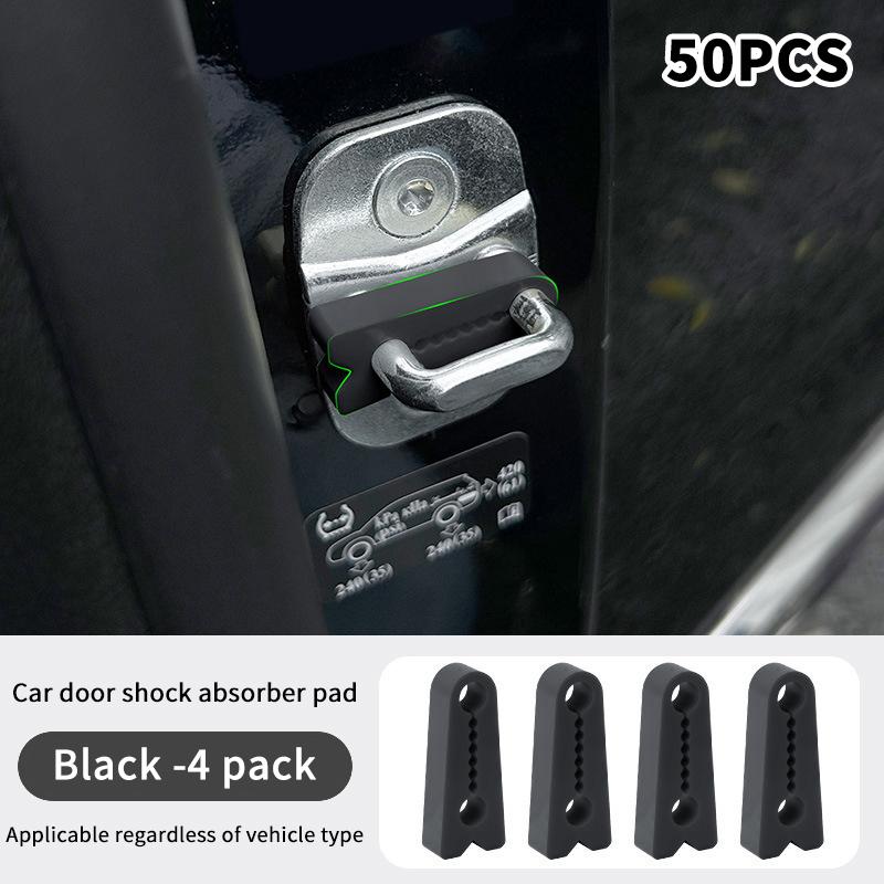 

50/100Pcs Soft Silicone Auto Door Lock Damper Buffer Pad Shock Absorber Anti Noise Soundproof Gasket Protection Sticker