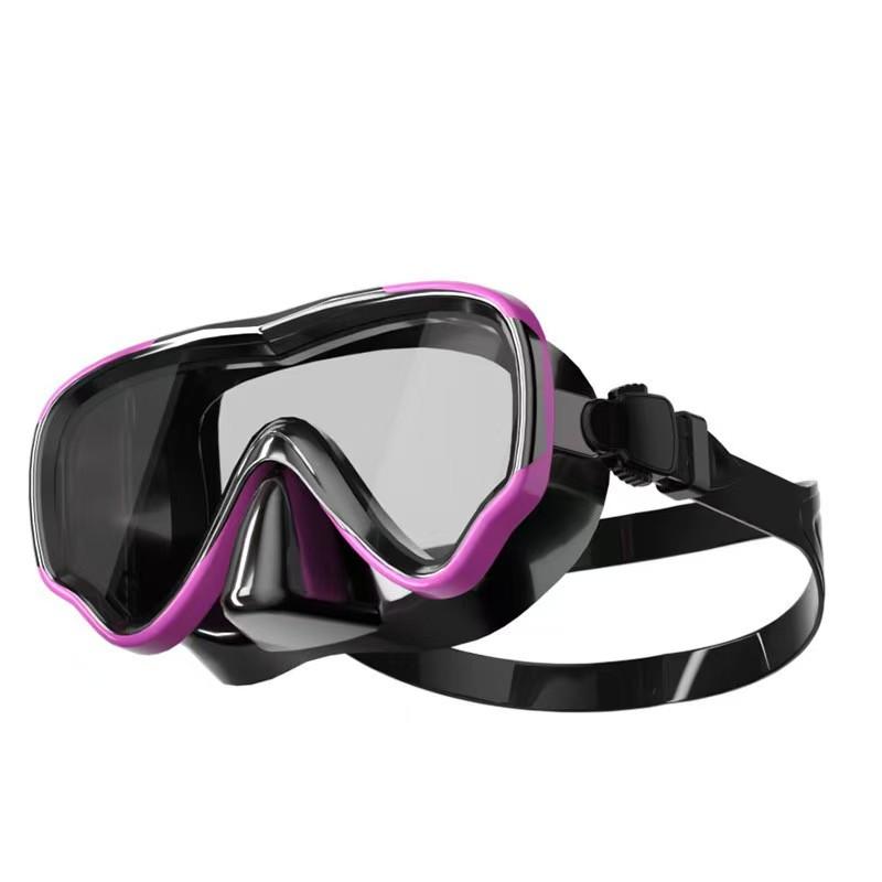 Waterproof Tempered Glass Double Lens CE Certified Spearfishing Freediving Snorkeling Mask M/L Size