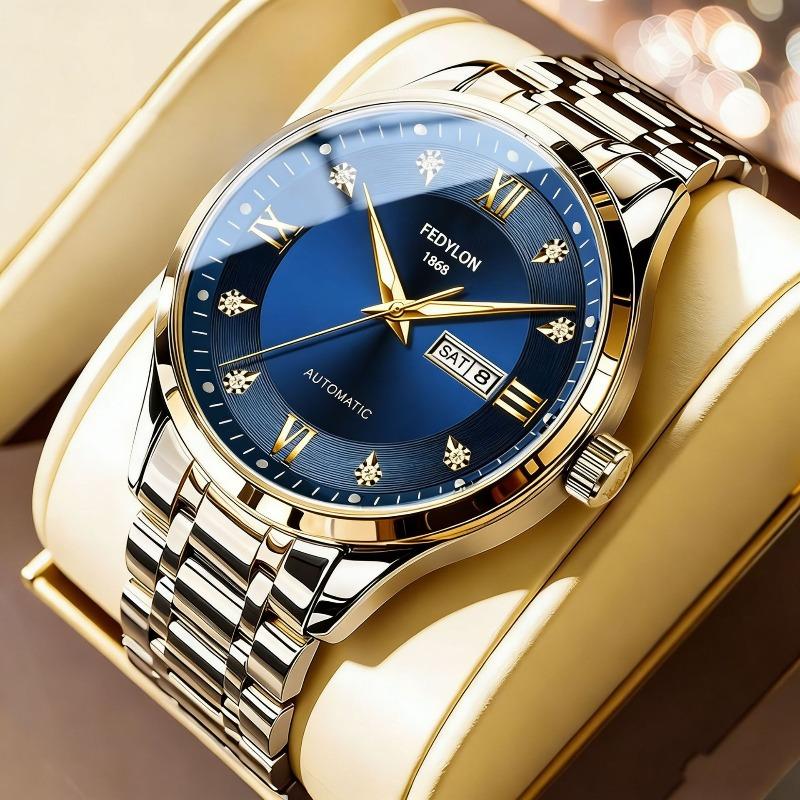 Fatiron Domestic Fashion Business Watch Men's Fully Automatic Non-Mechanical Watch English Calendar Luminous Quartz Watch