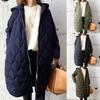 4-color Women's Cotton Clothes, Autumn and Winter New Rhombus Hooded Cotton Clothes, Jackets, Women's Tops