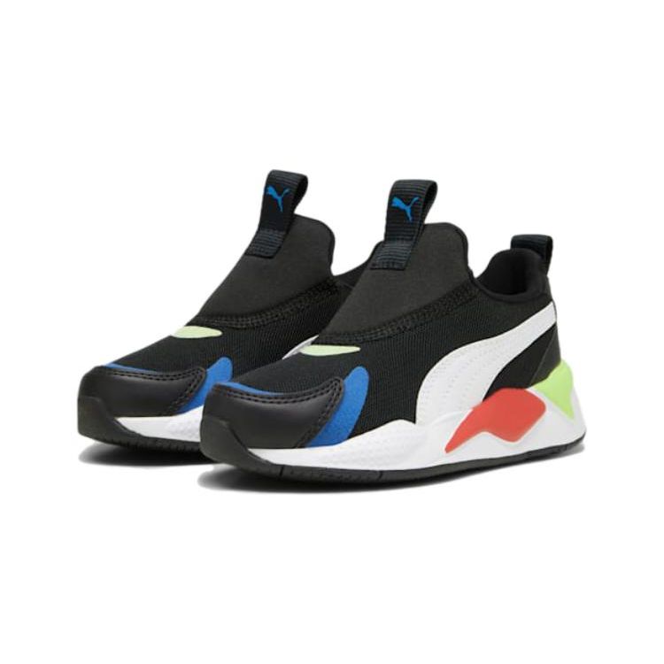 Puma Rs-X Comfortable Versatile Mid-Top Kids Casual Shoes Kids Sneakers Black Red 309676-10
