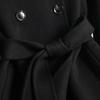 Double-sided cashmere coat women's medium and long new thin over-knee wool coat women