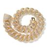 THE BLING KING 28mm Pesante Collana Miami Cuban Micro Pavimentata Out Zirconia Cubica Moda HipHop Gioielli Per Uomo