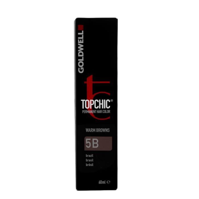 

Goldwell Topchic Warm Browns Brazil 5B Permanent Hair Color 60ml.