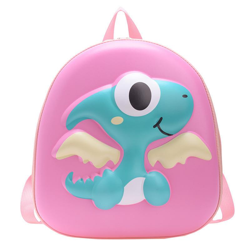 Stylish Dinosaur Shell Backpack For Young Children Adorable And Functional розовый