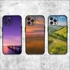 Natürliche Landschaft Handyhülle Silikon schwarz Weich Für IPhone 17,16,15,14,13,12,11,SE,Plus Pro Max